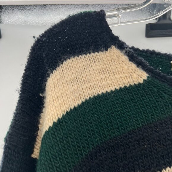 J.Crew Women's Wool Striped V-Neck Pullover Sweater Multicolor Size Large - Picture 4 of 8